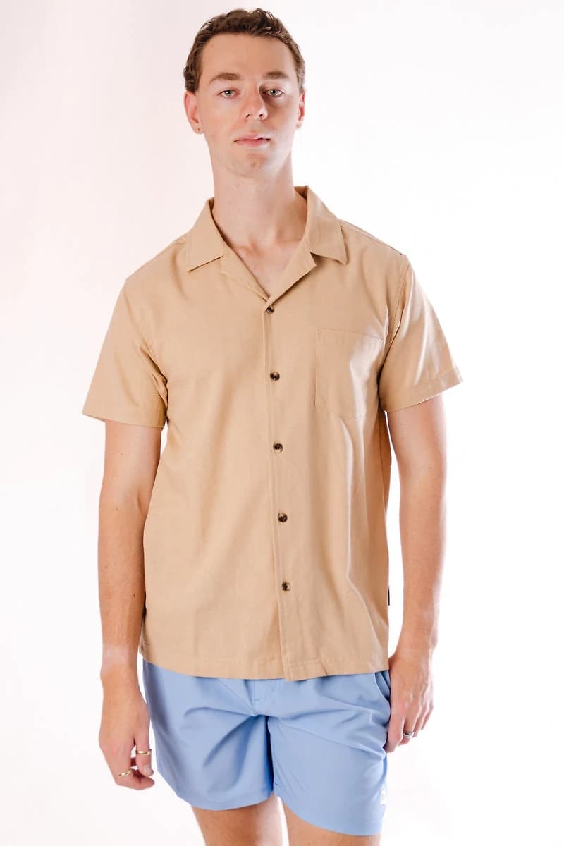 Airy Linen Short Sleeve Shirt