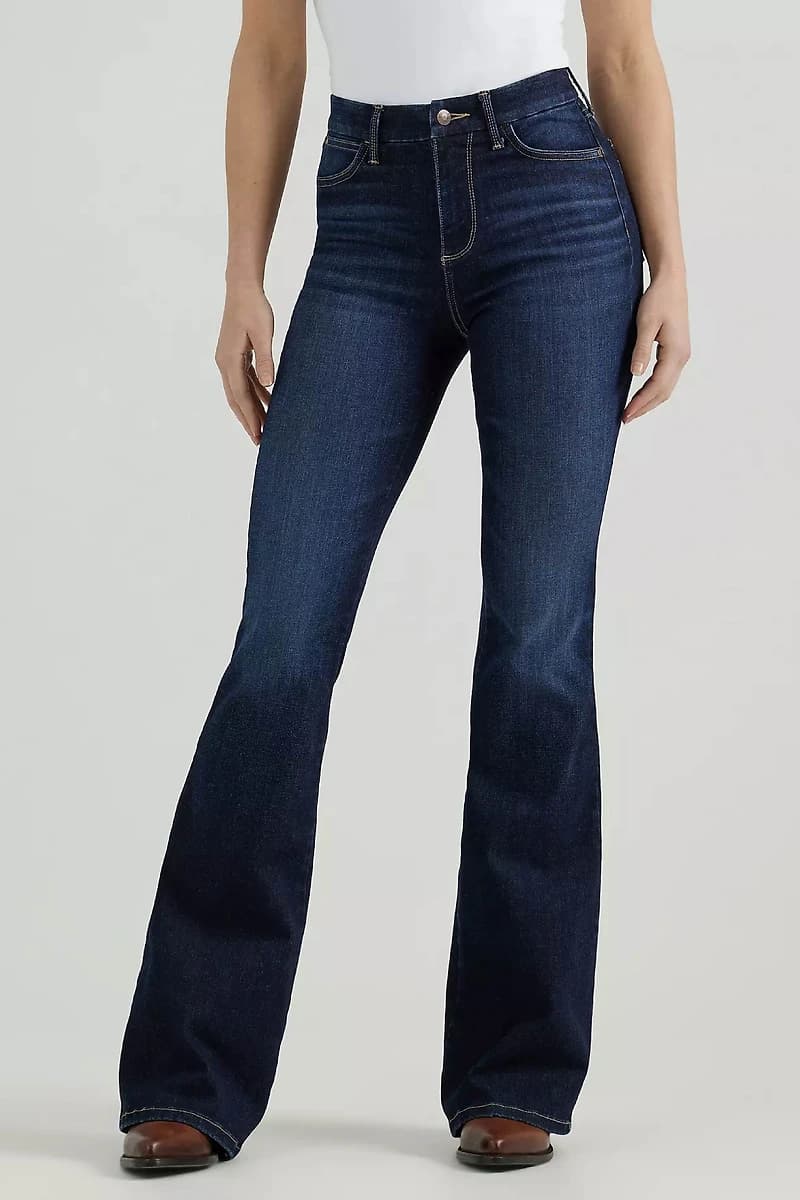 Bespoke High Rise Flare Jeans