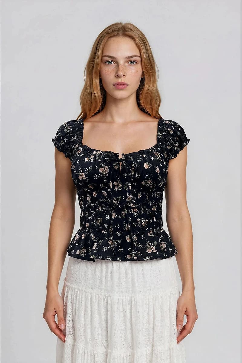 Floral Corset Top