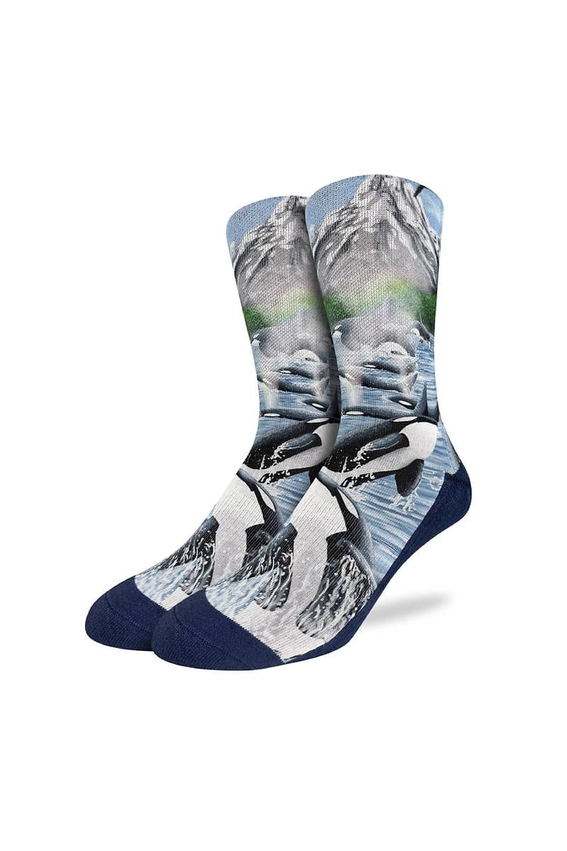 Breaching Orcas Socks