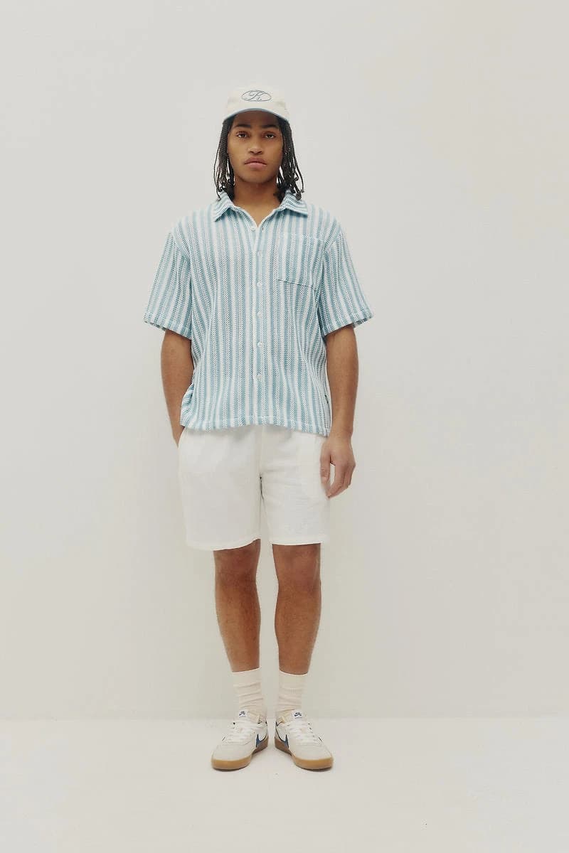 Crochet Stripe Shirt