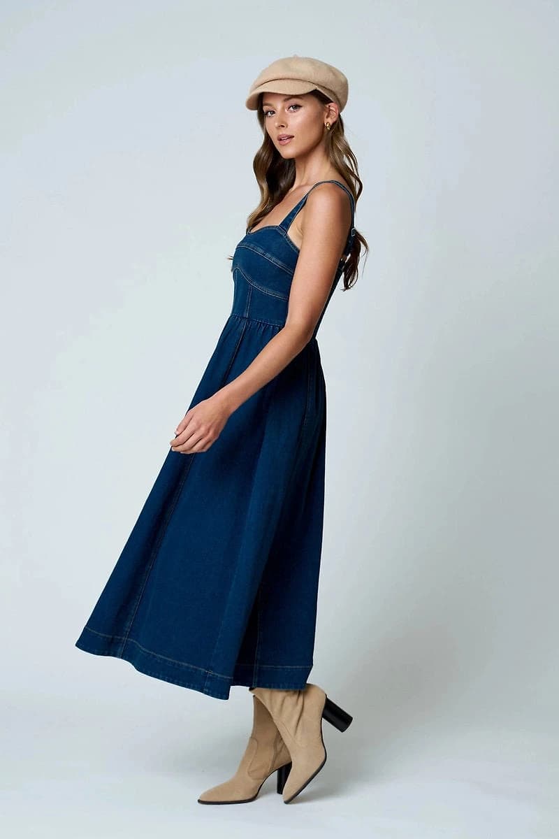Denim Midi Dress