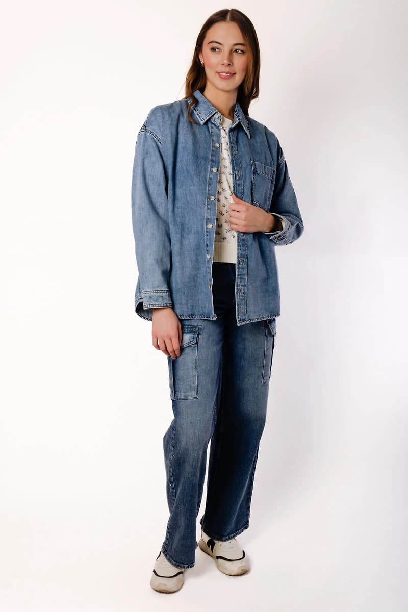 Oversized Denim Shirt