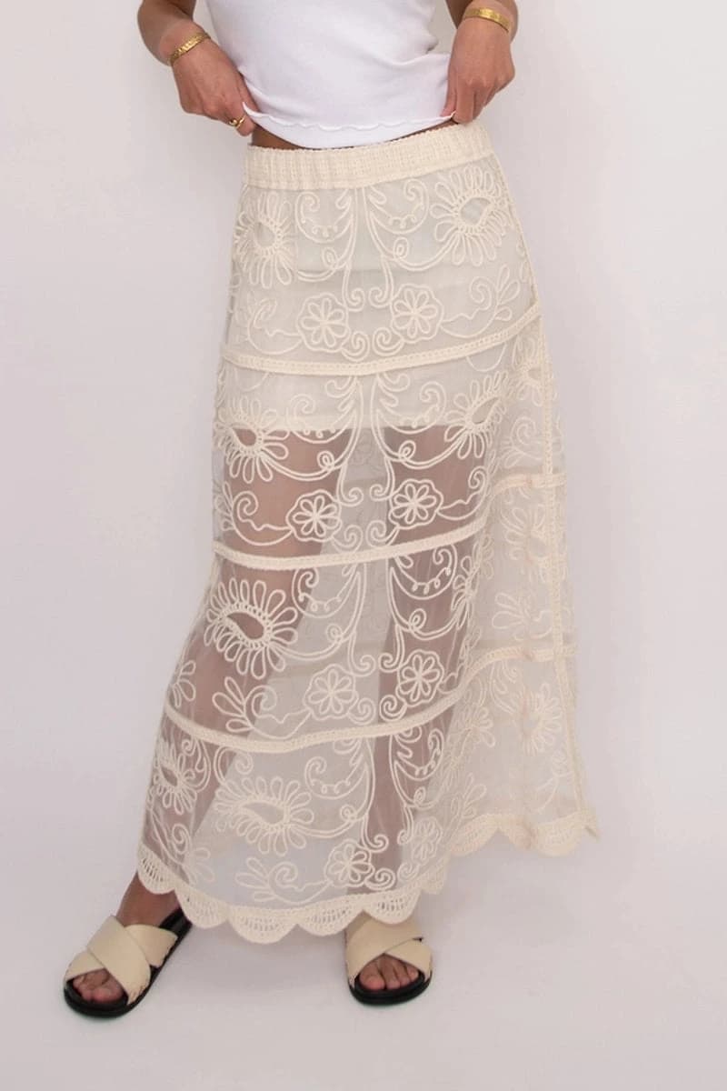 Dilla Pull-On Maxi Skirt