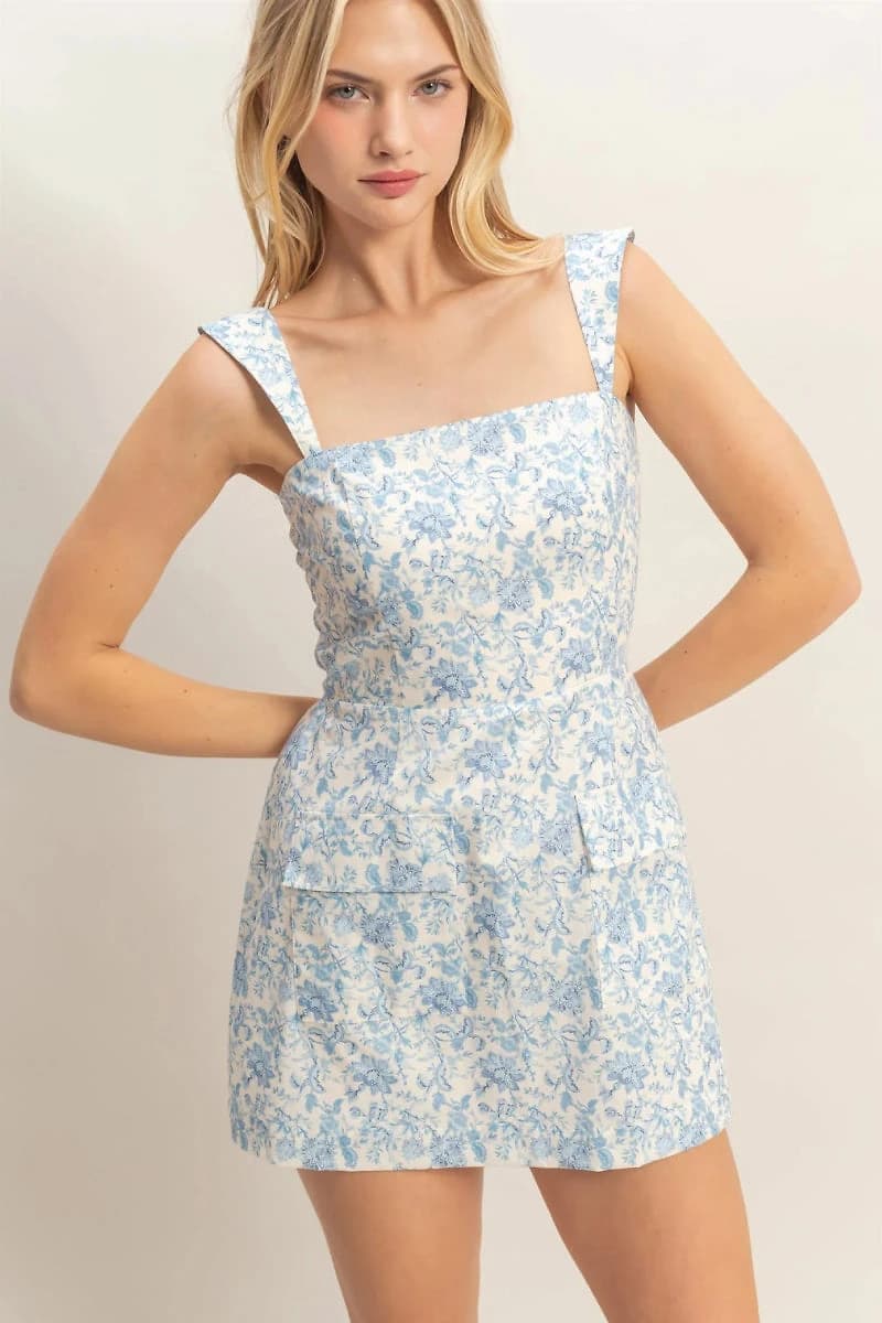 Floral Skort Romper