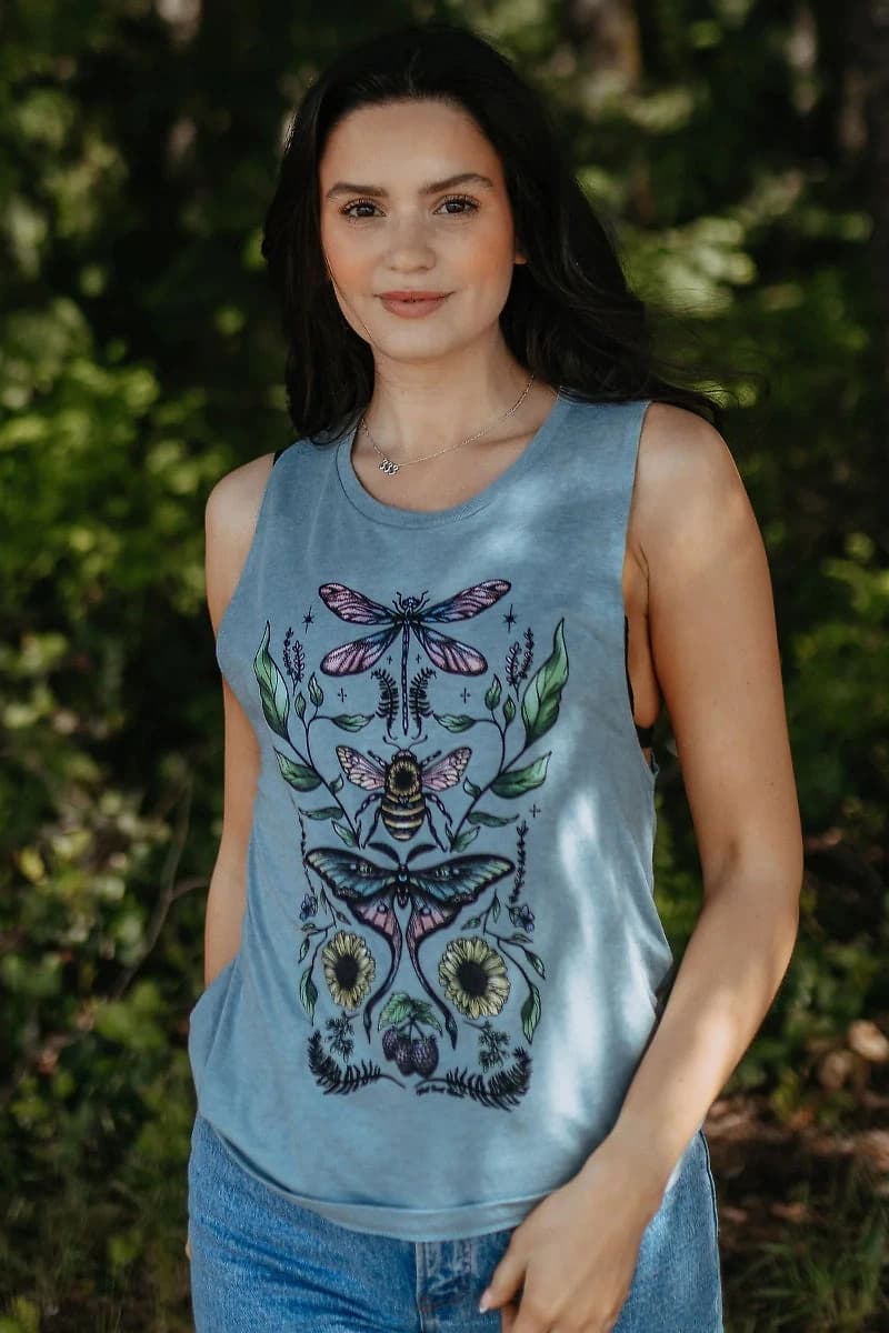 Flying Fauna Muscle Tank