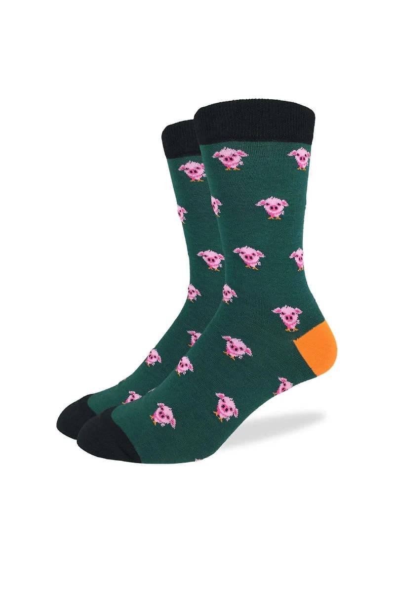 Green Piggies Socks