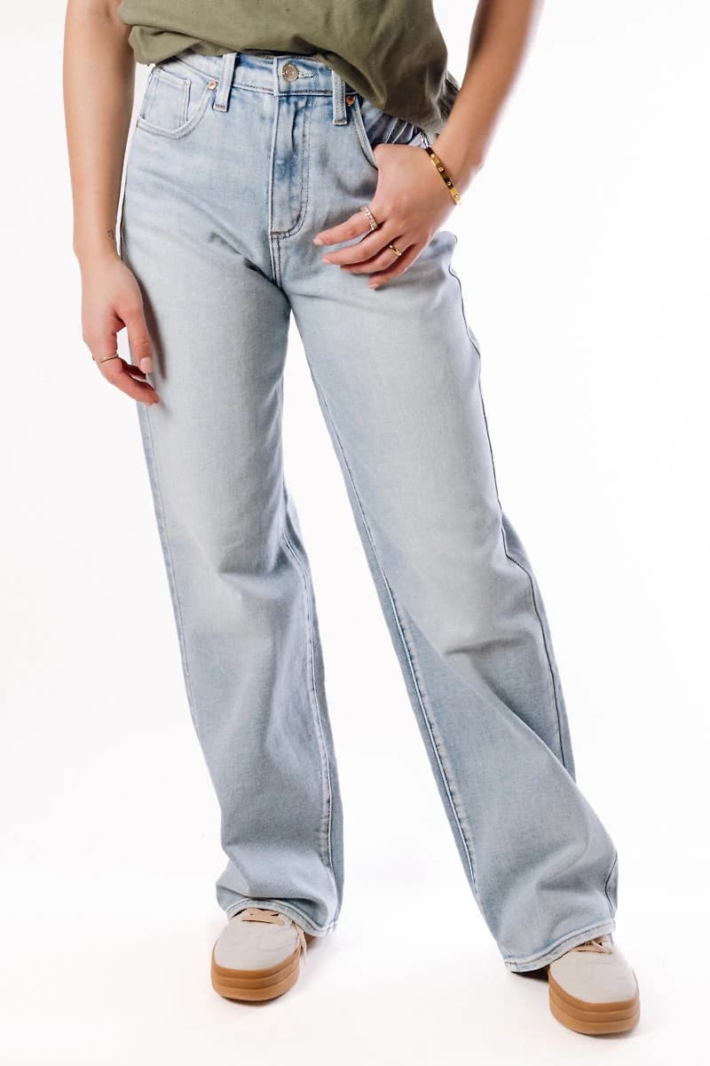 Highly Desirable High Rise Trouser Leg Jeans