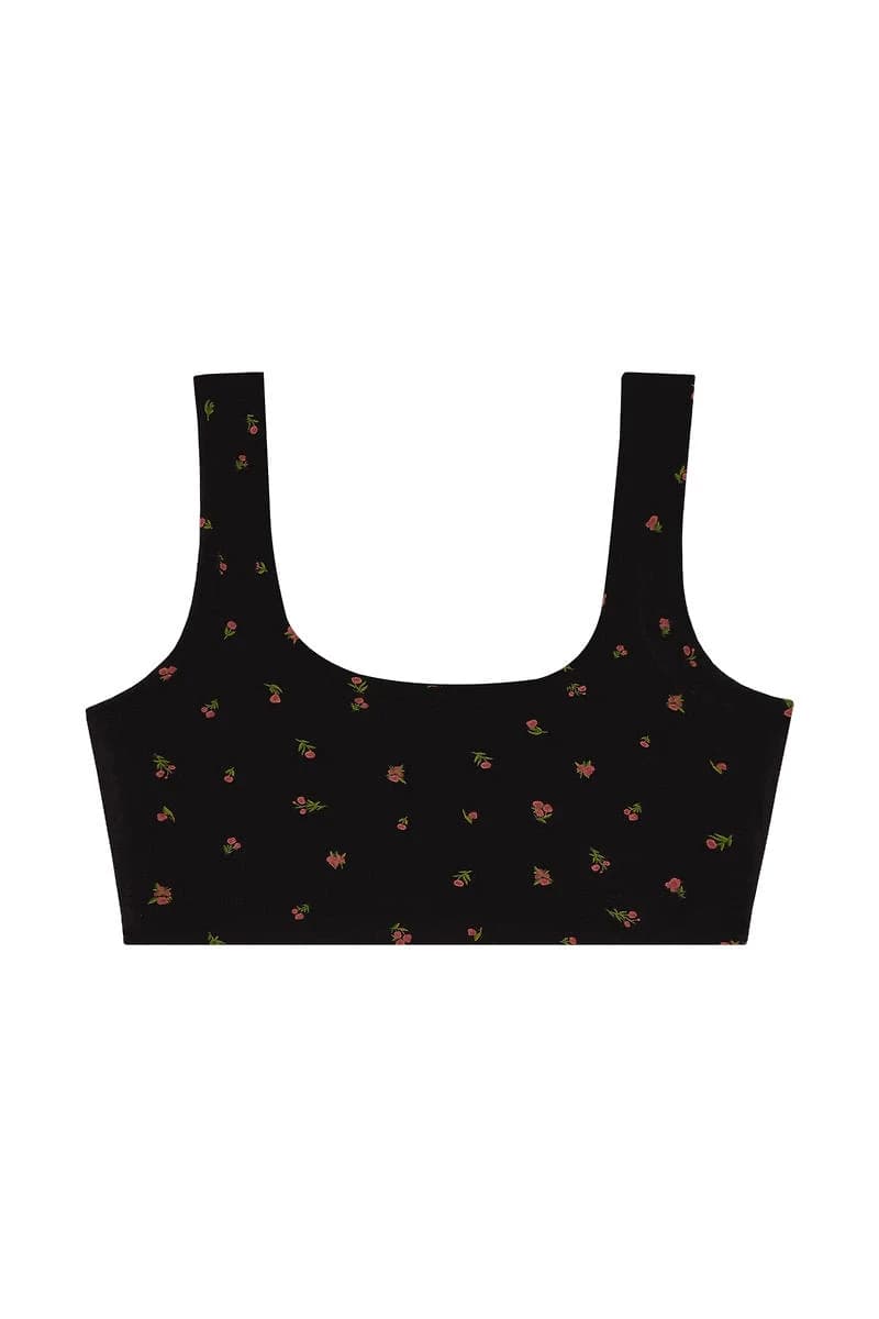 Sporty Bralette - Midnight Rose