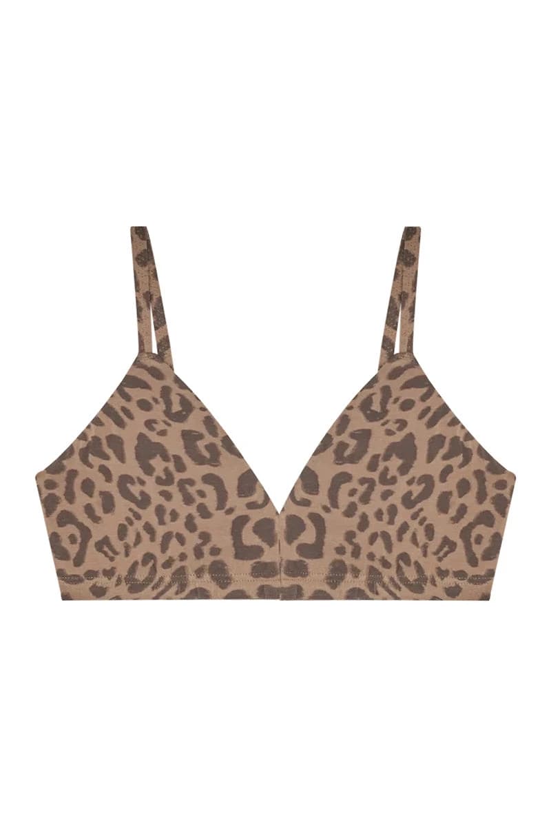 Triangle Bra - Tan Leopard