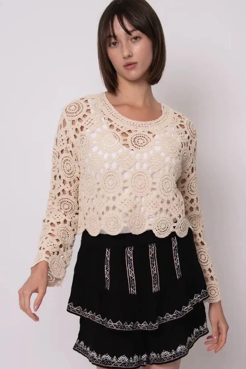 Intertwined Crochet Sweater