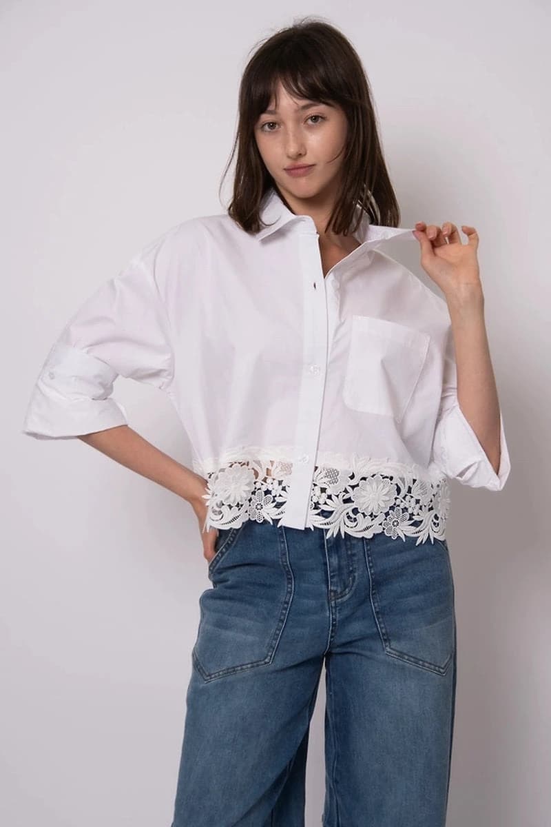 Kerwin Lace Trim Shirt