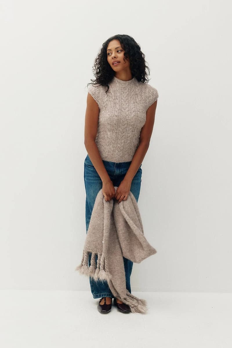 Lissie Cable Mockneck Sweater