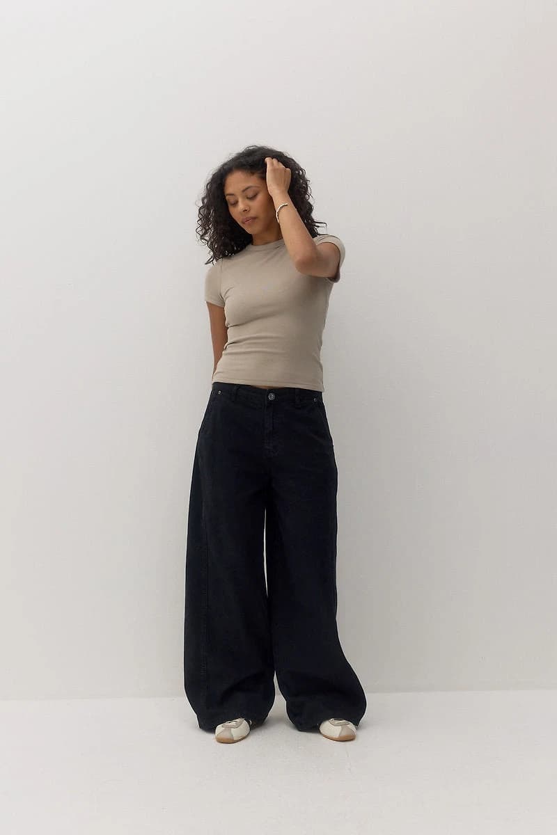 Low Curve Utility Denim Pants