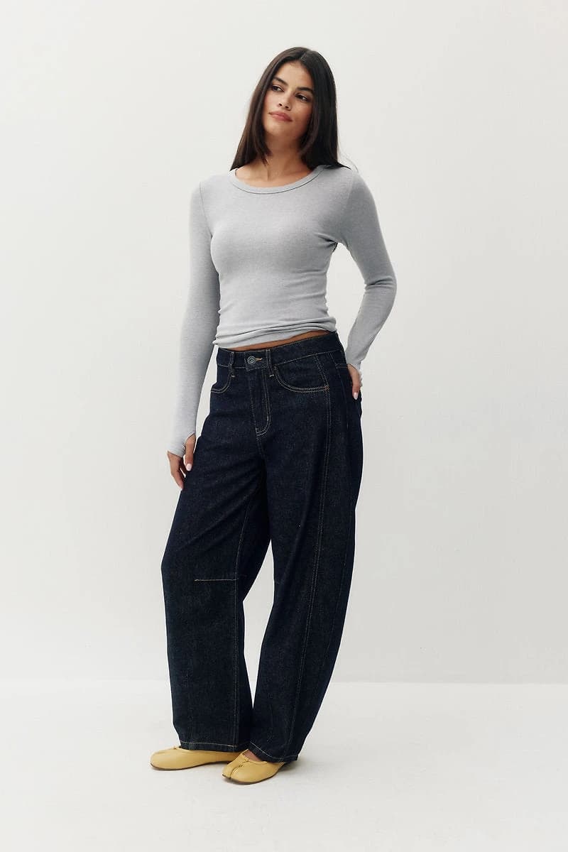 Plush Rib Long Sleeve Tee