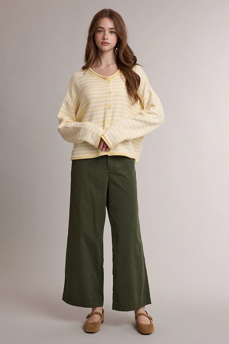 Mini Polka Dot Corduroy Pants