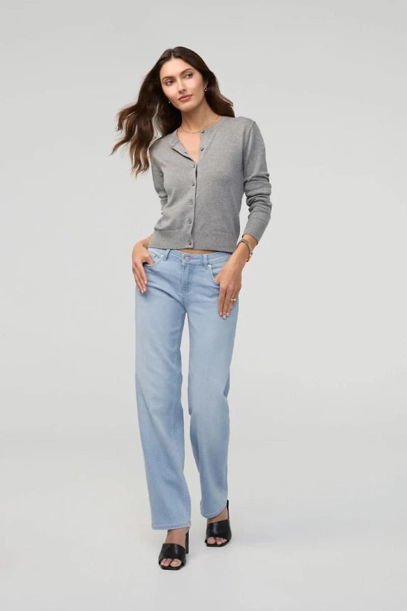Performance Denim Mid Rise Straight