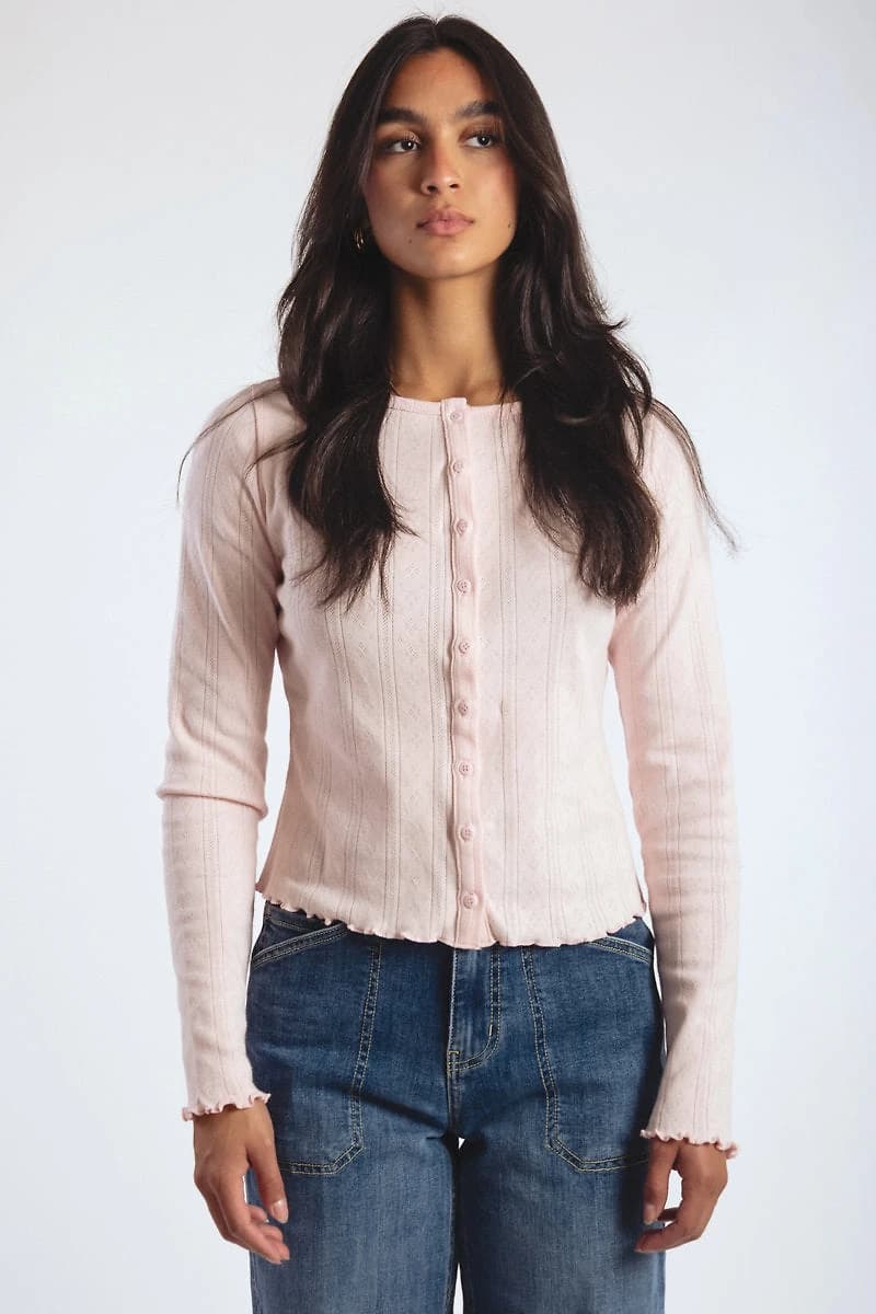 Pointelle Cardigan