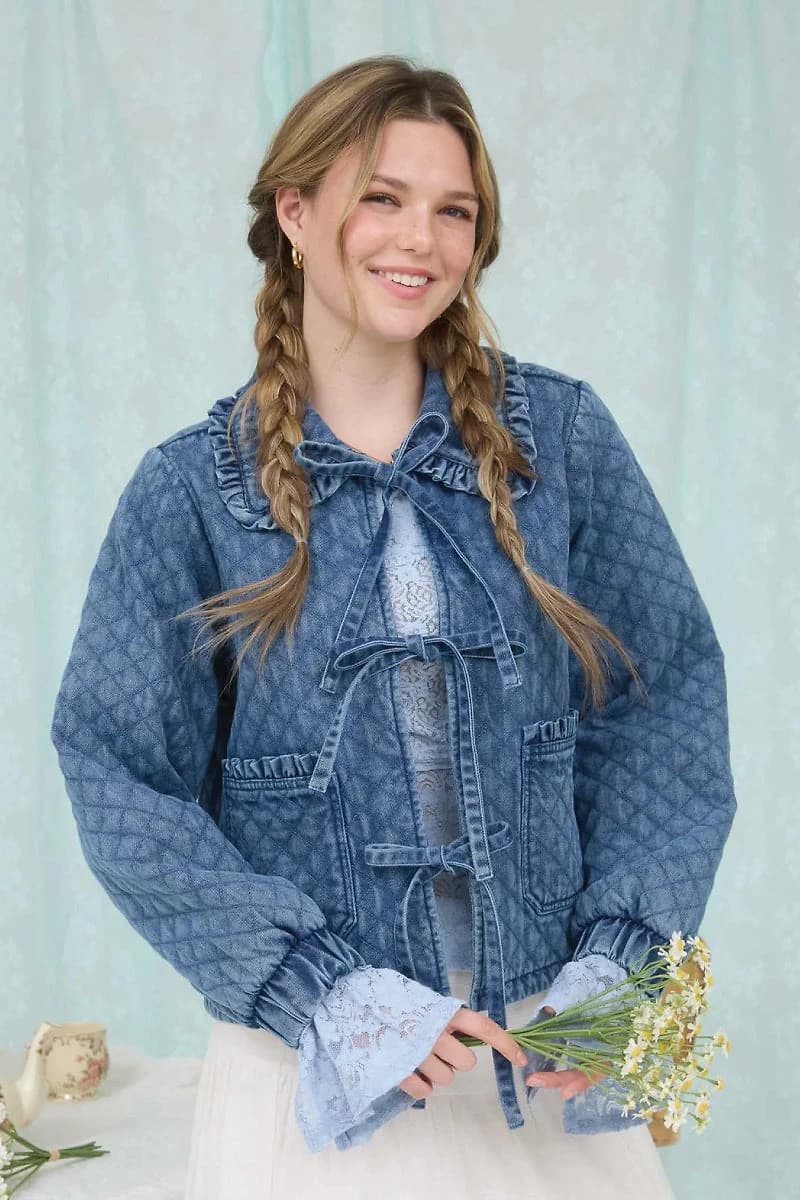Quilted Tie Jacket