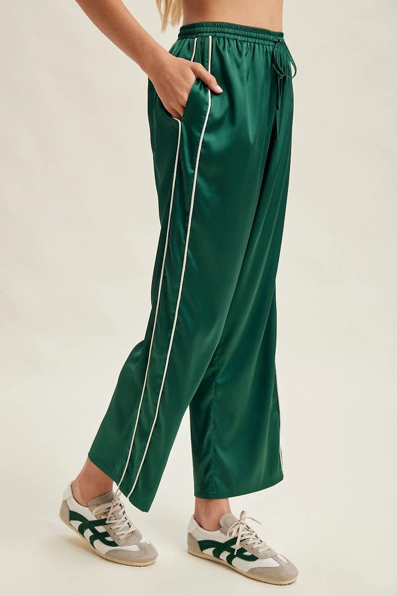 Satin Track Pants