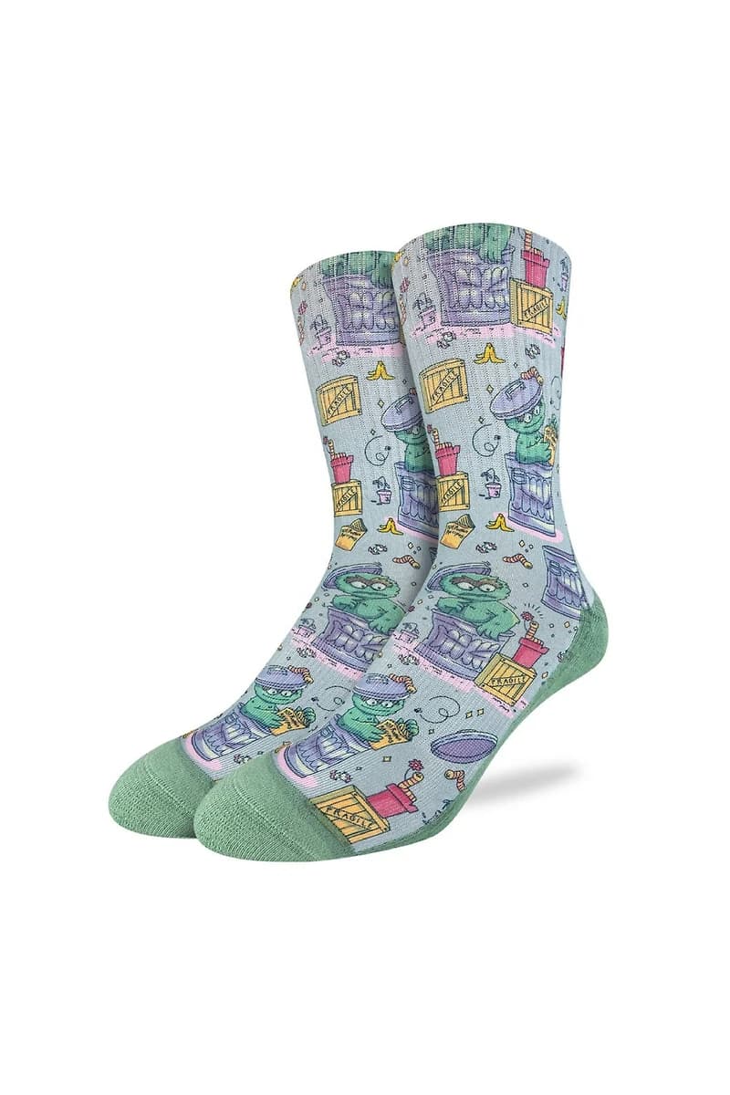 Sesame Street Oscar The Grouch Socks