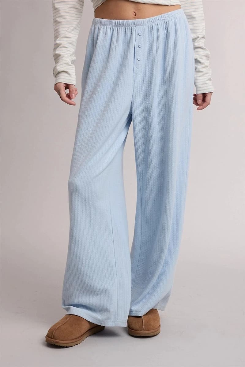Soft Rib Relaxed Pants