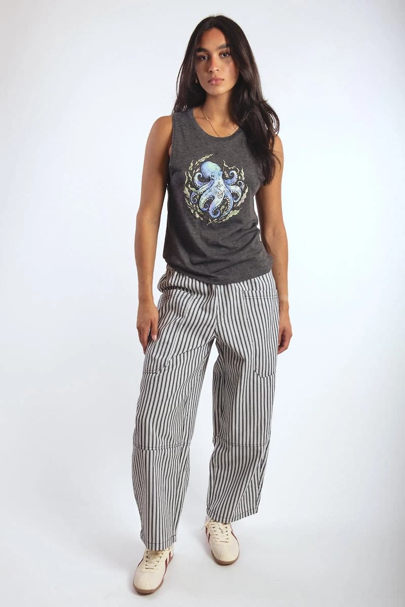 Striped Wide Leg Pants