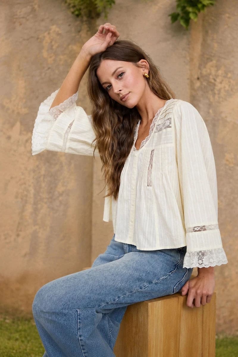 Textured Lace Top