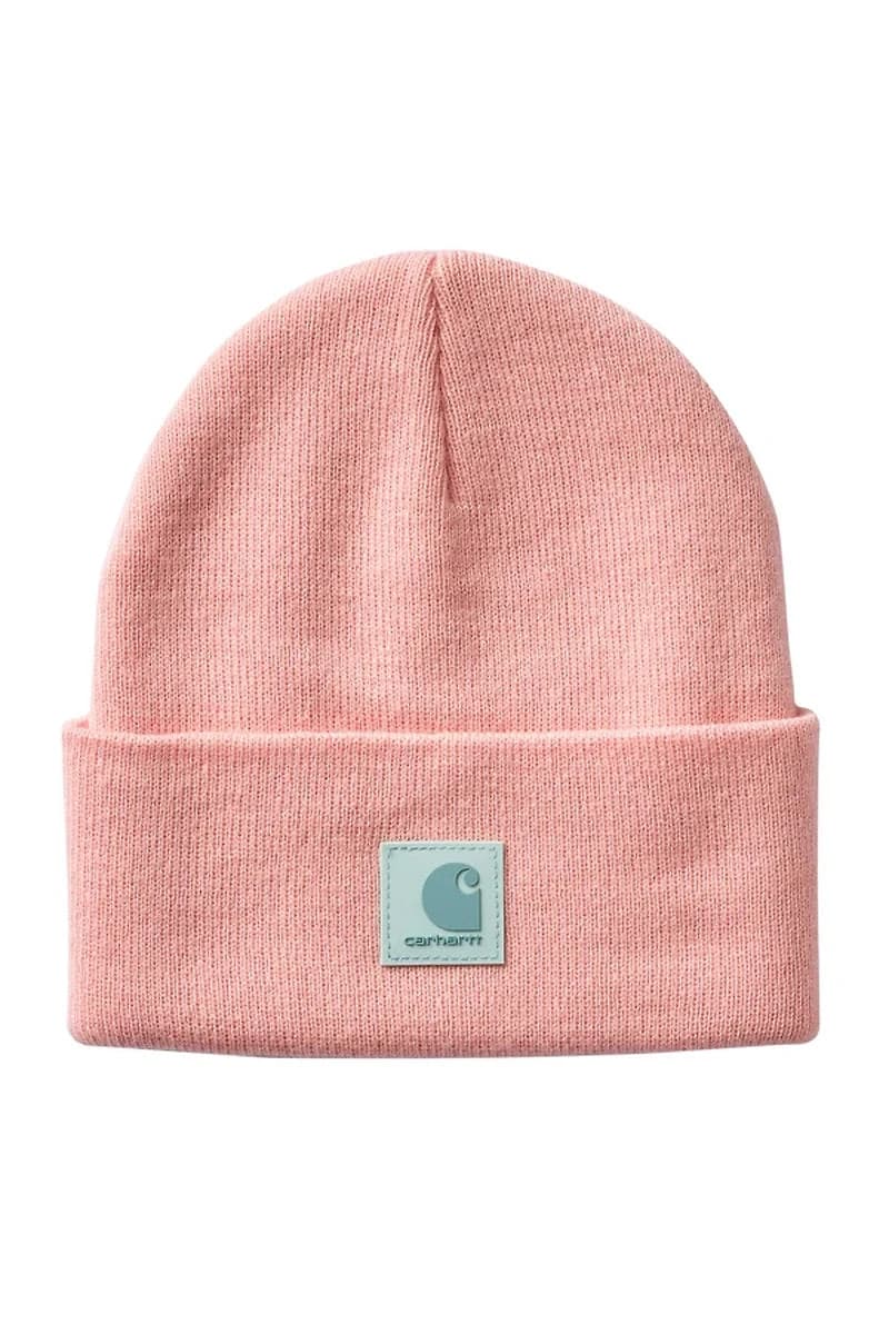 Toddler Rubber Patch Watch Beanie - Coral Cloud