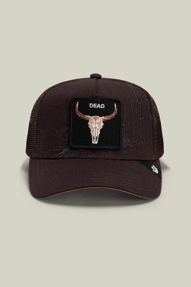 Unisex Badlands Skull Trucker Hat