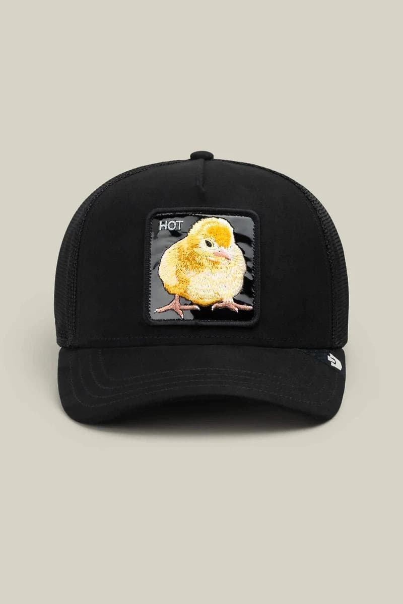 Unisex Black Out Chick Trucker Hat