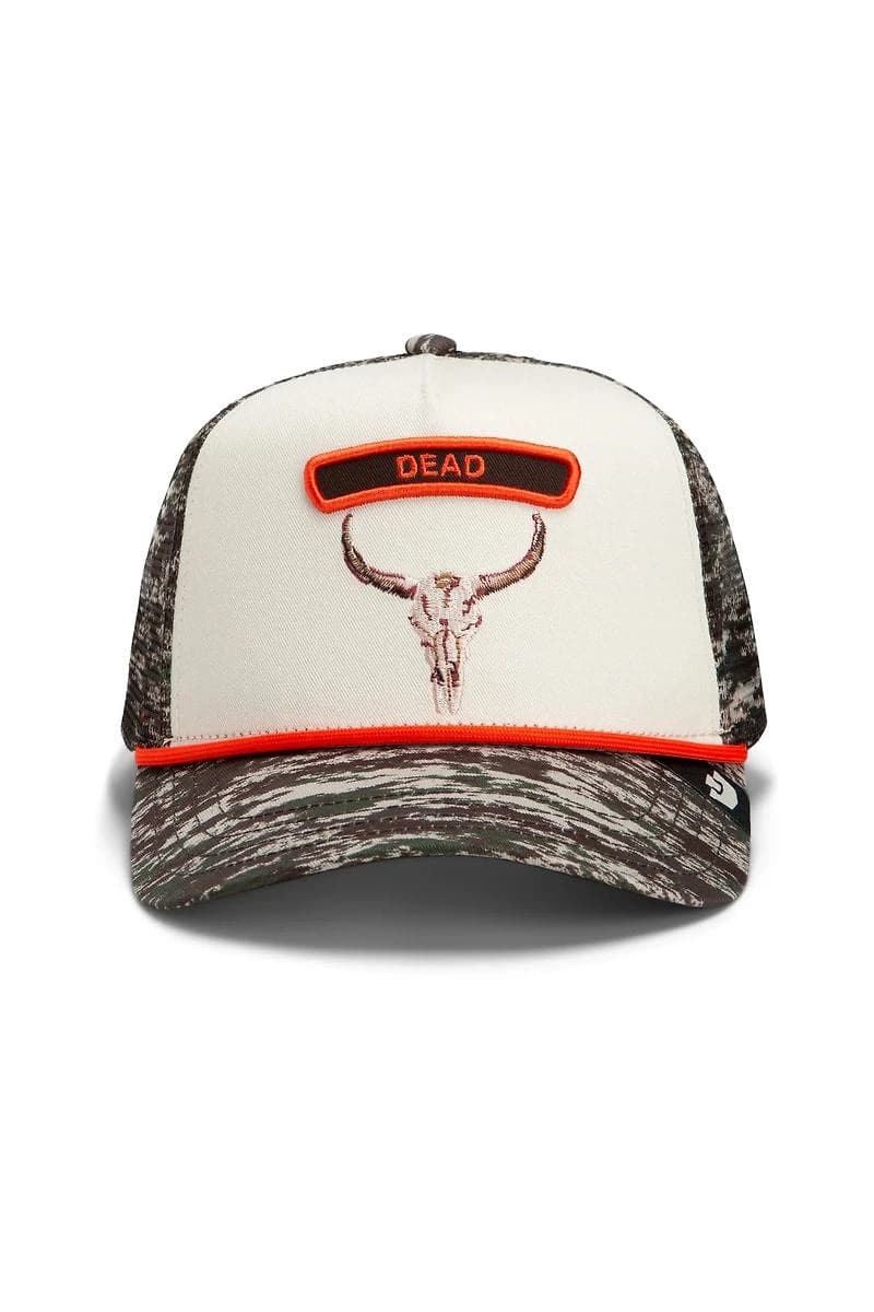 Unisex Camo Rocker Dead Trucker Hat
