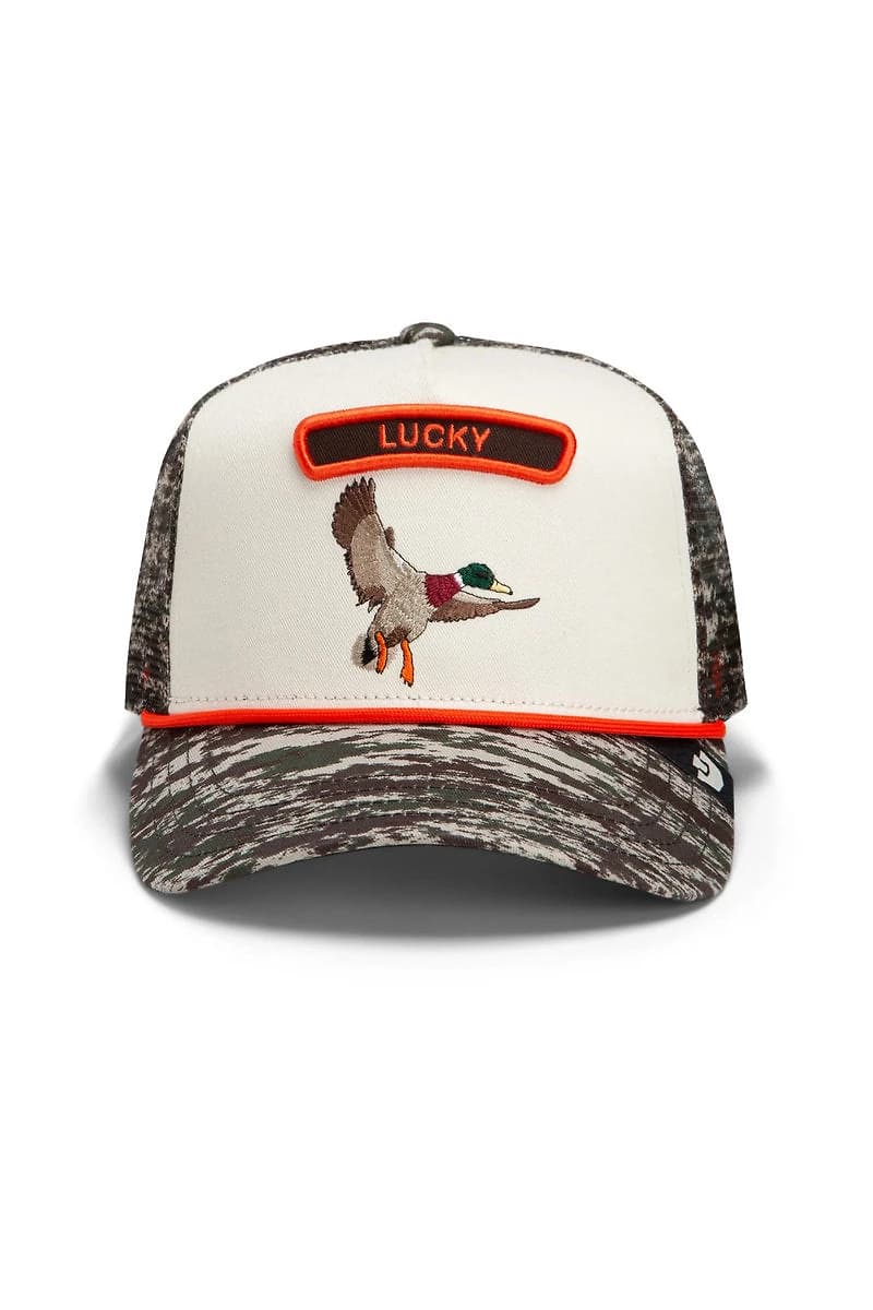 Unisex Camo Rocker Duck Trucker Hat