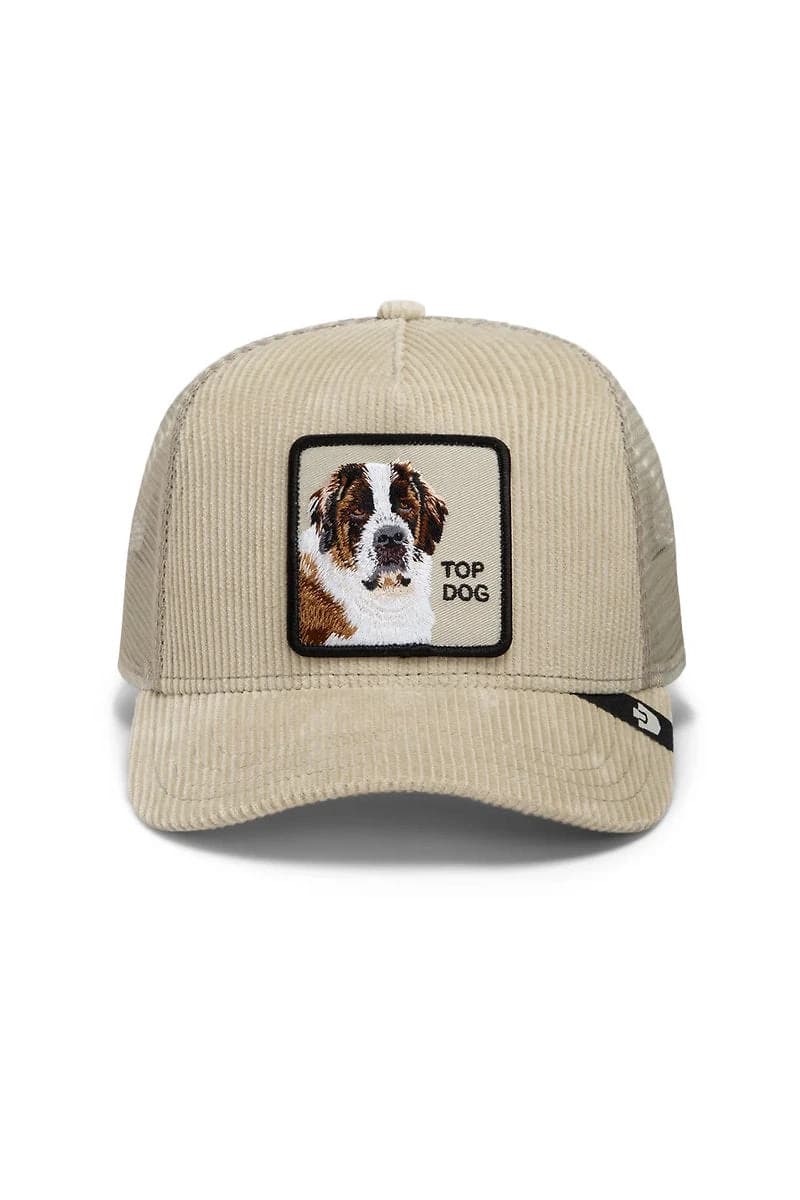 Unisex Corduroy Top Dog Trucker Hat