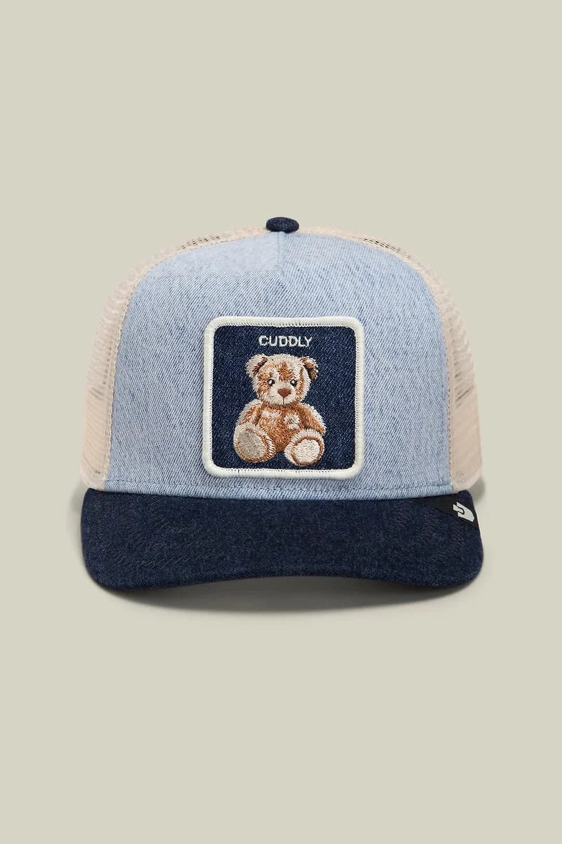 Unisex Denim Cuddly Trucker Hat