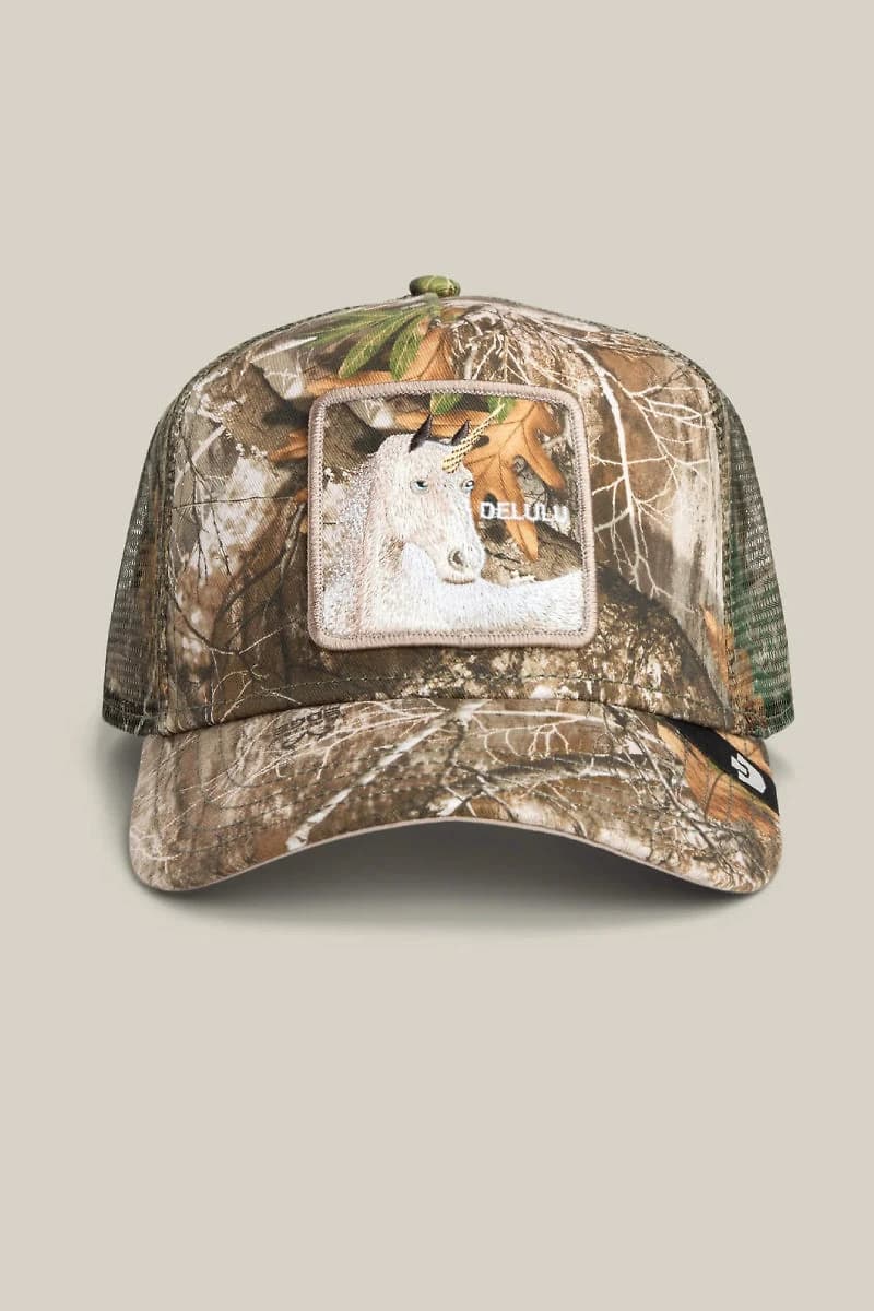 Unisex Realtree Edge Delulu Unicorn Trucker Hat