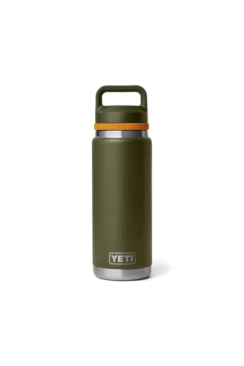 Rambler 26 oz Bottle Chug Cap - Olive/King Crab Orange