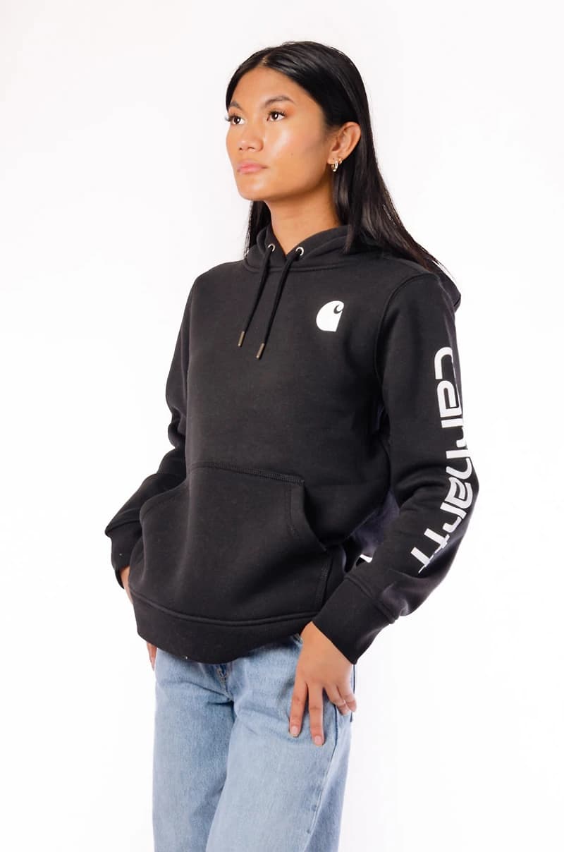 Iconic Logo Sleeve Hoodie