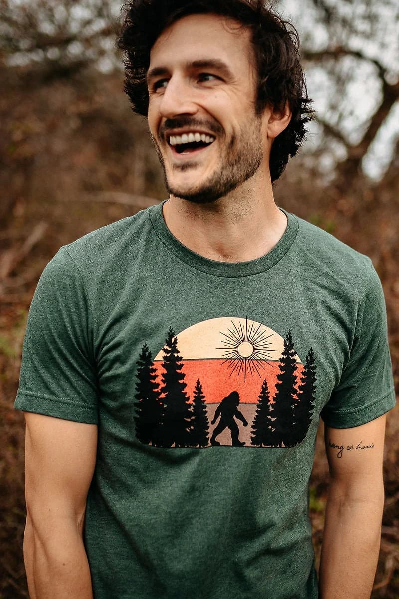 Sunset Sasquatch Stroll Tee